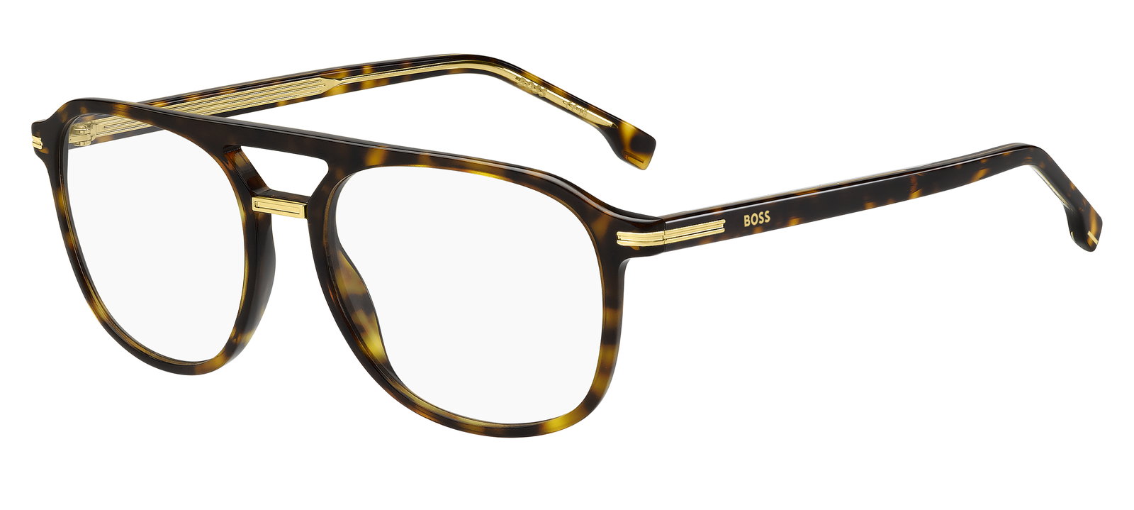 BOSS 1755 086 – Braune Havanna Pilotenbrille Kunststoff